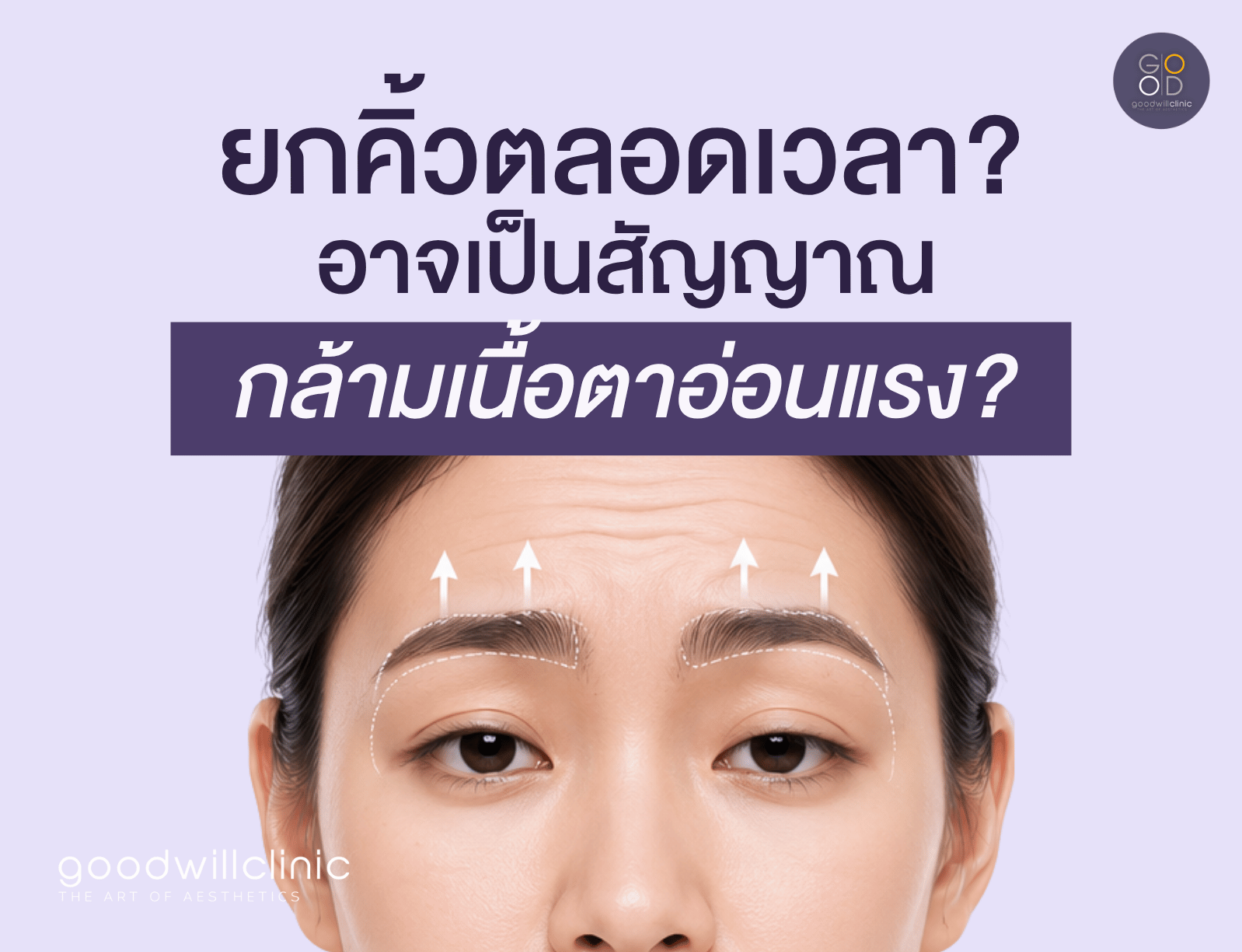 ทำไมยกคิ้วตลอดเวลา ปก