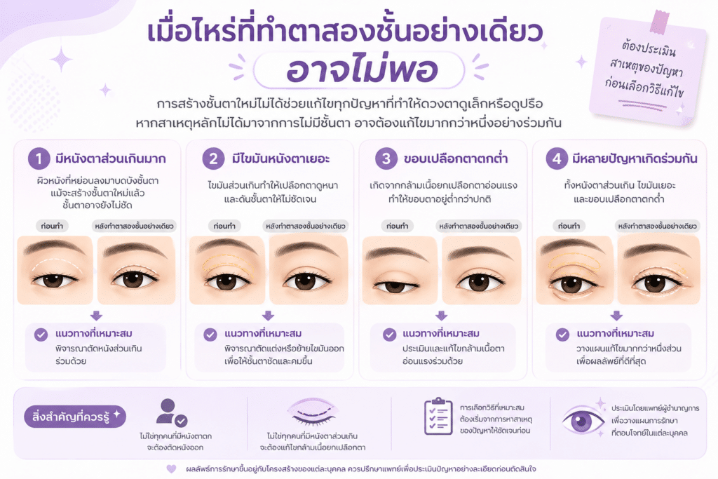 หนังตาตกแบบไหน ทำตาสองชั้นอย่างเดียวอาจไม่พอ ภาพประกอบ